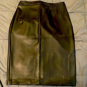 {Banana Republic} leather black skirt size 2
